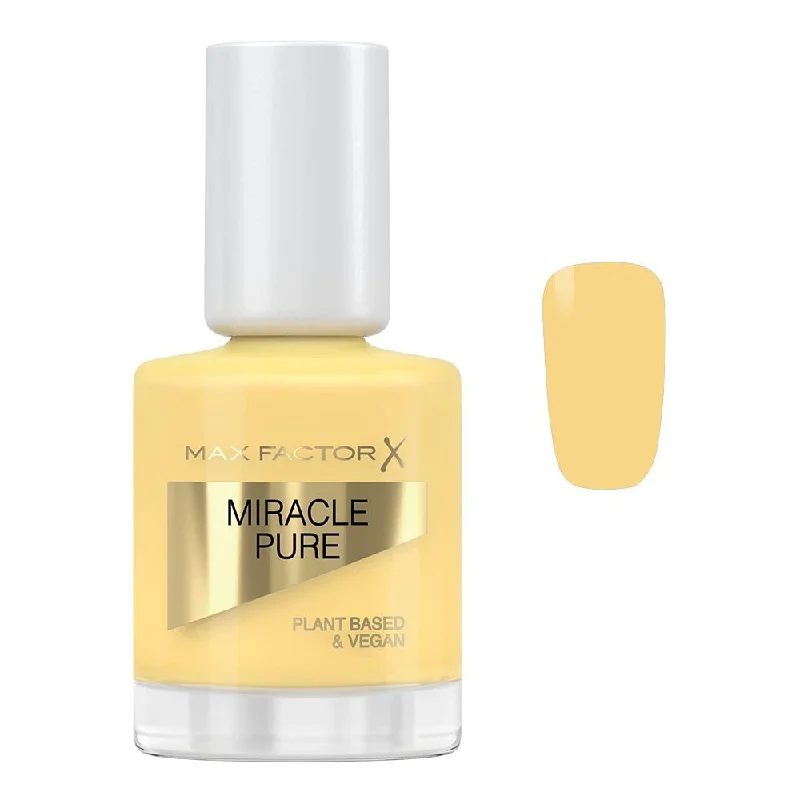 nail polish velvet stroke-MaxFactor Miracle Pure Nail Paint - 500 Lemon Tea 12Ml