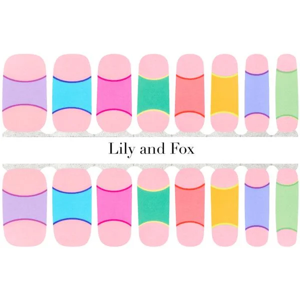 nail polish chiffon mist-Lily and Fox - Nail Wrap - So Tipsy