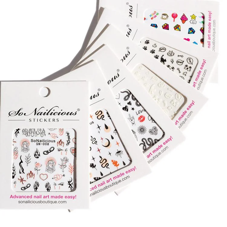 Nail art decoration scattered-LIMITED EDITION: Mini FALL IN LOVE Nail Sticker Set - SAVE 30% - ONLY 1 LEFT!