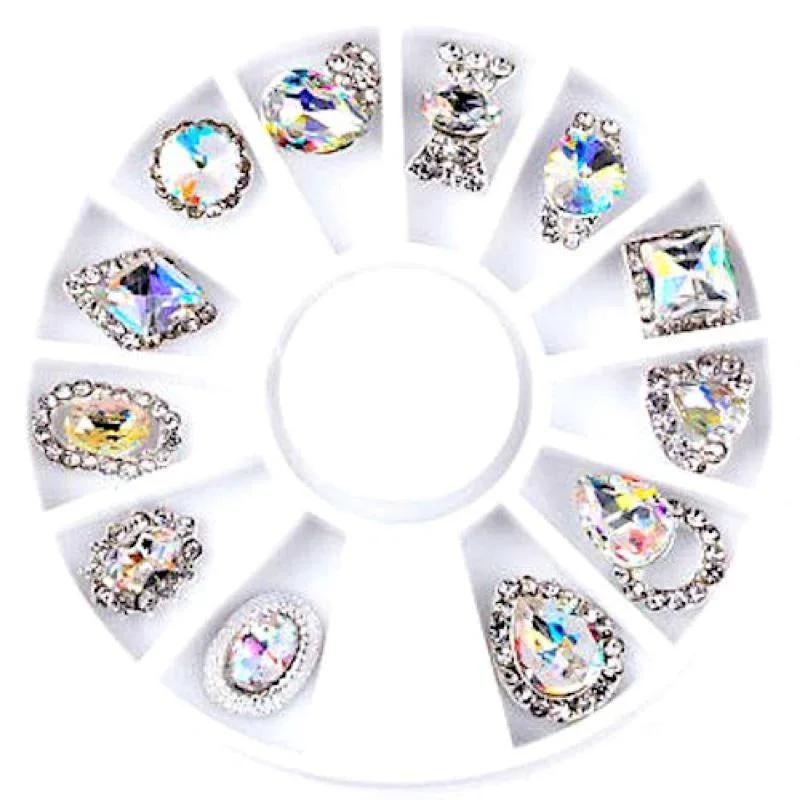 Nail rhinestone silk finish-Nail Art Decoration Rhinestones Wheel SP0051