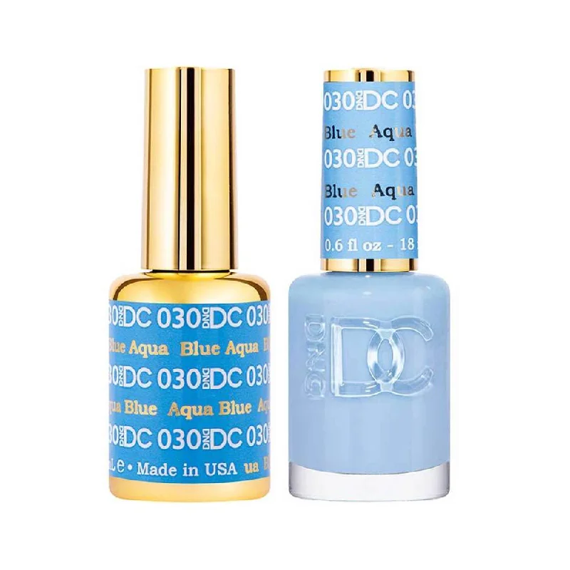 nail polish hill roll-DND / DC Gel Nail Polish Matching Duo - 030 Aqua Blue