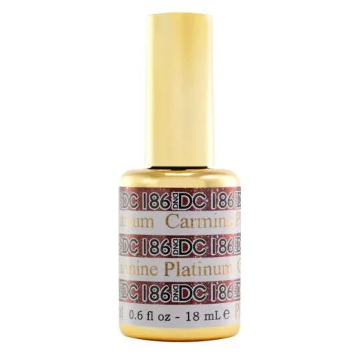 nail polish droplet fall-Platinum Gel - DC186 Carmine