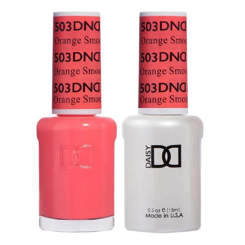 nail polish chest lid-DND / Gel Nail Polish Matching Duo - Orange Smoothie 503