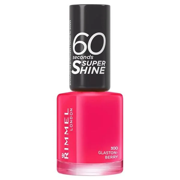 nail polish surf ride-Rimmel 60 Seconds Super Shine Nail Polish Glastonberry A Bright Berry Shade