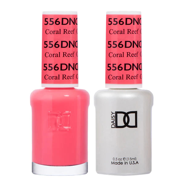 nail polish trough tan-DND Duo - Coral Reef - 556