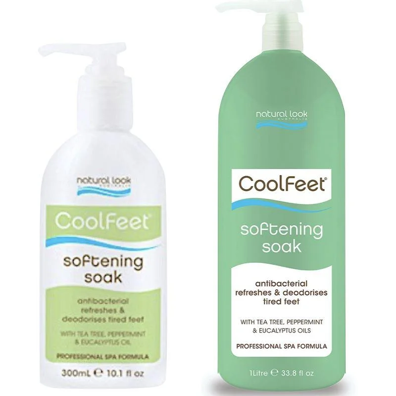 nail repair with enhancer-coat gel-Softening Soak ~ Cool Feet ~ Natural Look