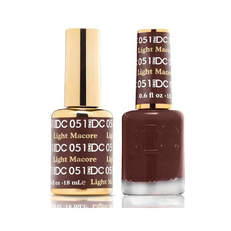 nail polish knoll green-DND / DC Gel Nail Polish Matching Duo - 051 Light Macore