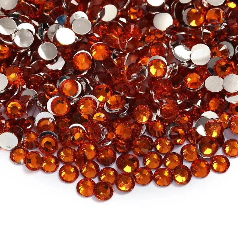 Nail rhinestone ray play-Orange Soda