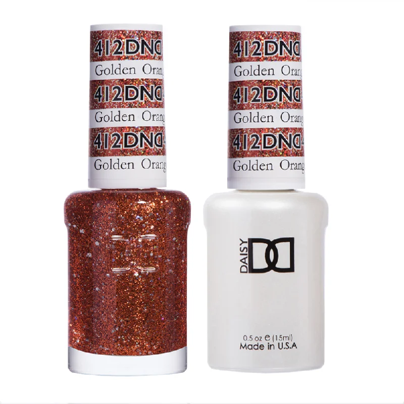 nail polish shaker ice-DND / Gel Nail Polish Matching Duo - Golden Orange Star 412