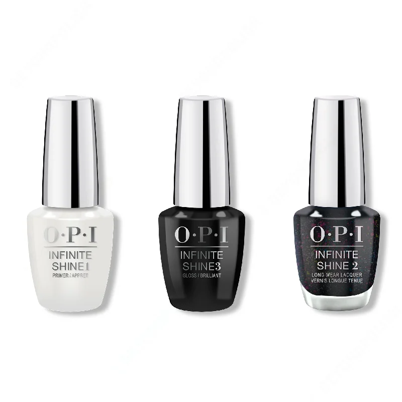 nail polish tavern glow-OPI - Infinite Shine Combo - Base, Top & Heart And Coal - #HRM47