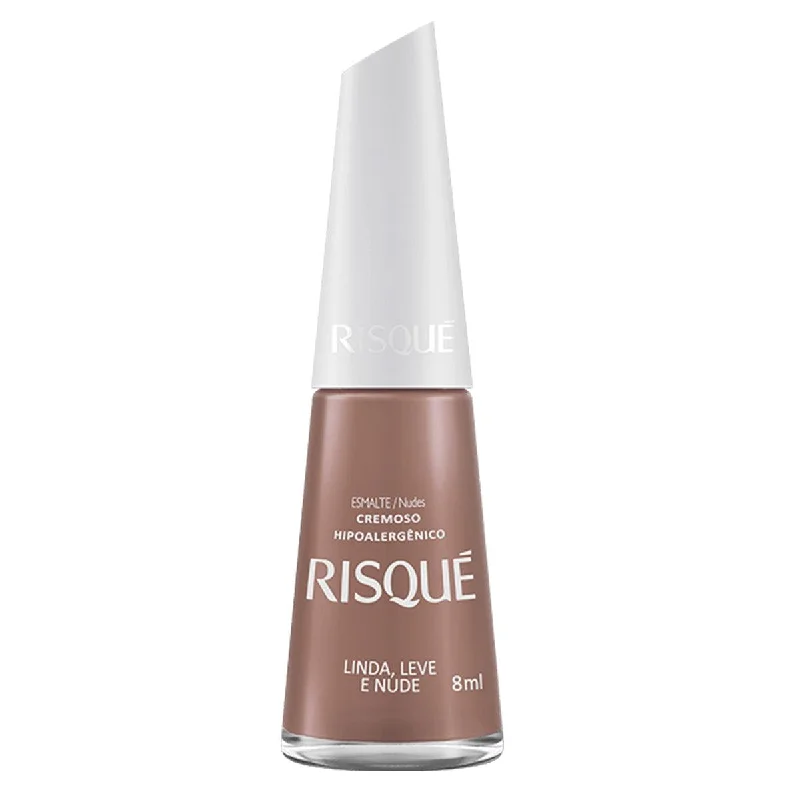 nail polish wine cask-Risque Linda Leve e Nude Nail Polish