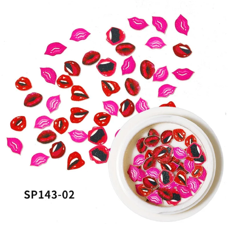 Nail rhinestone view guides-No 2 Valentines Decals