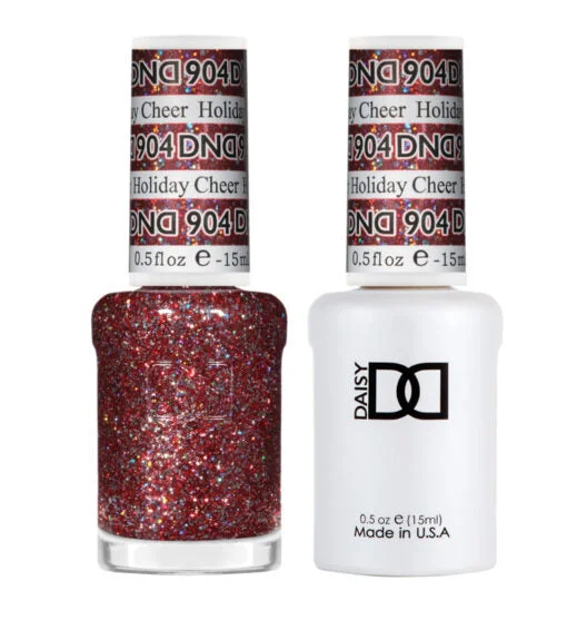 nail polish knit loop-DND - 904 Holiday Cheer - Gel Nail Polish Matching Duo