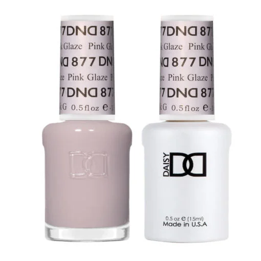 nail polish tapestry thread-DND - 877 Pink Glaze - Gel Nail Polish Matching Duo