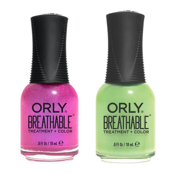 nail polish trough water-Orly - Breathable Combo – She's A Wildflower & Here Flora Good Time