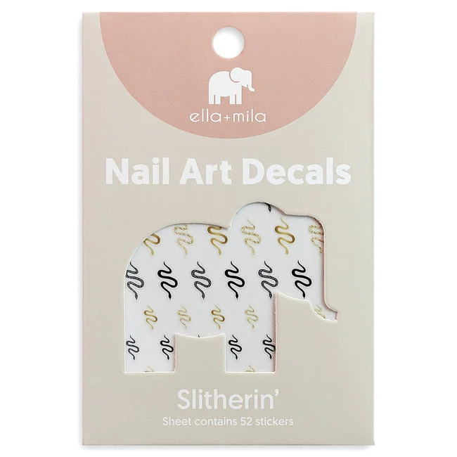 nail polish sconce light-ella+mila -  Nail Art Decal - Slitherin - Snake