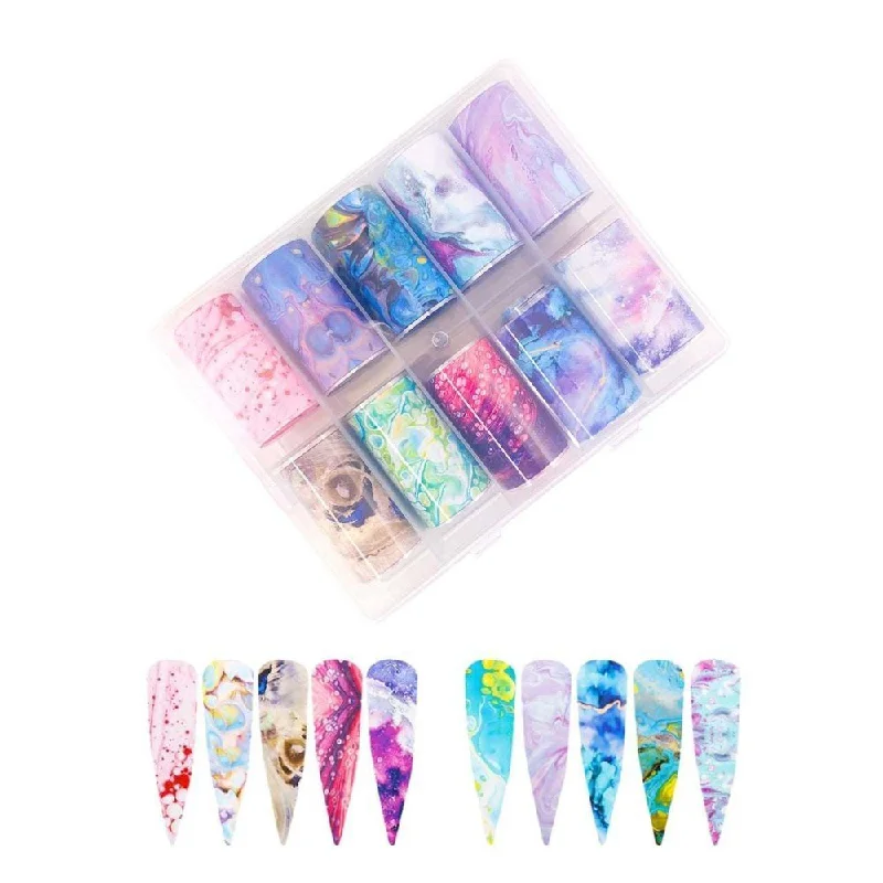 Nail art decoration divide-Foil Case - Marble Patterns