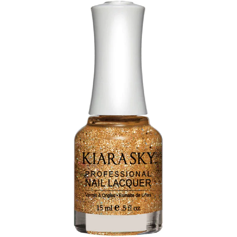 nail polish turret view-KIARA SKY / Lacquer Nail Polish - Strike Gold N433 15ml.