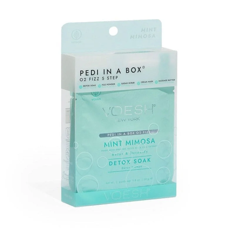 nail repair for nail repair fast-fix kit-Pedi-in-a-Box Mint Mimosa - 5 Steps - Voesh