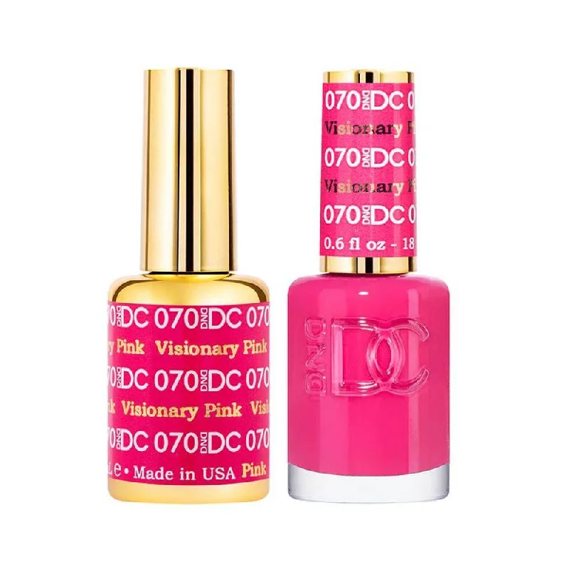 nail polish dew cling-DND / DC Gel Nail Polish Matching Duo - 070 Visionary Pink