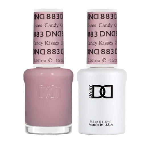 nail polish polka dot-DND - 883 Candy Kisses - Gel Nail Polish Matching Duo